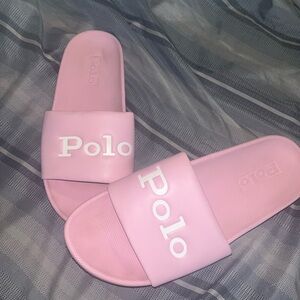 Polo by Ralph Lauren Pink Slide Sandals